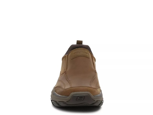 Skechers relaxed fit memory foam leather sales