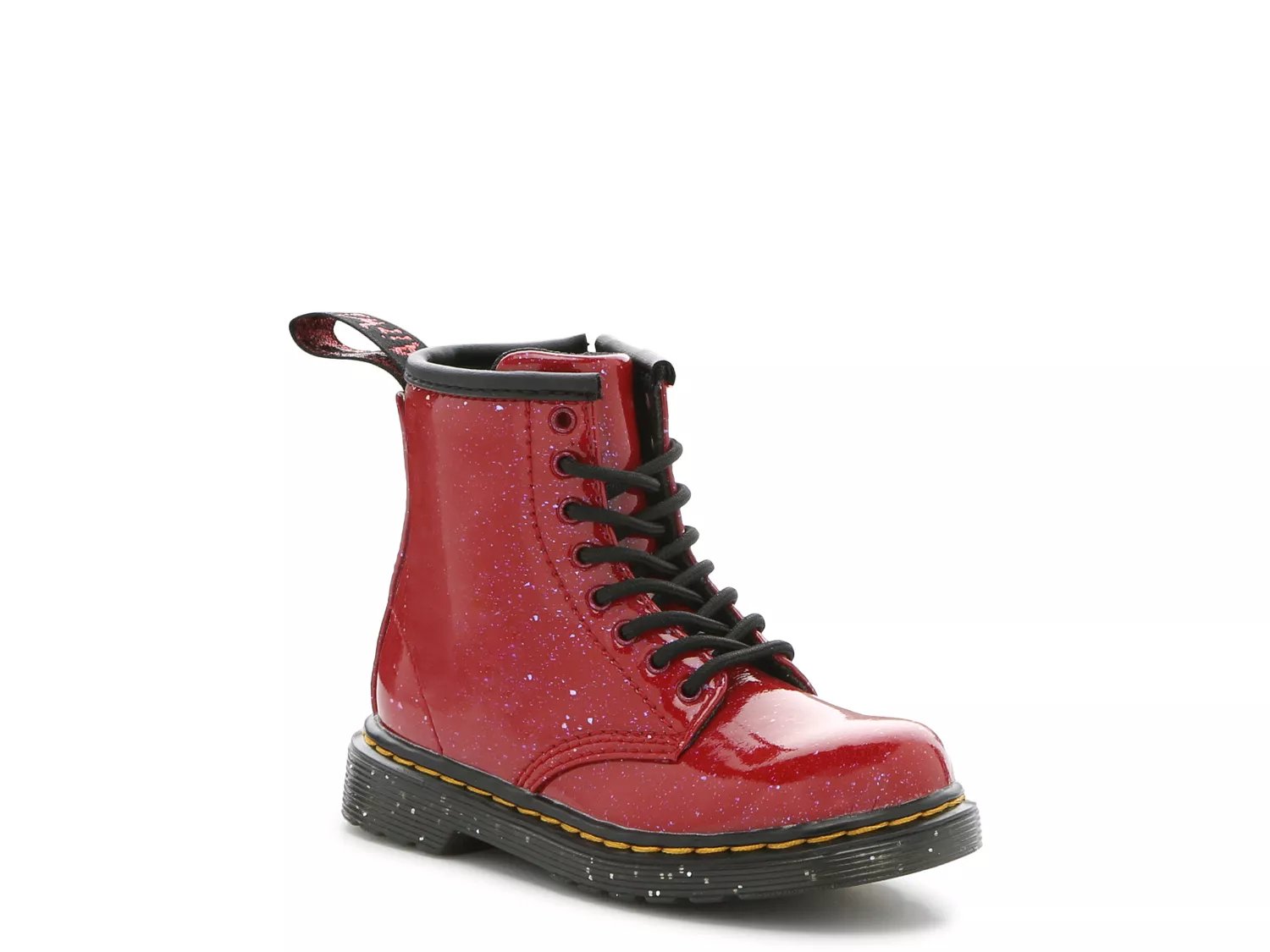 Dr martens red outlet glitter