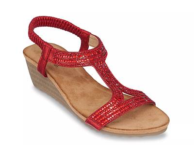 Dsw red deals wedge shoes