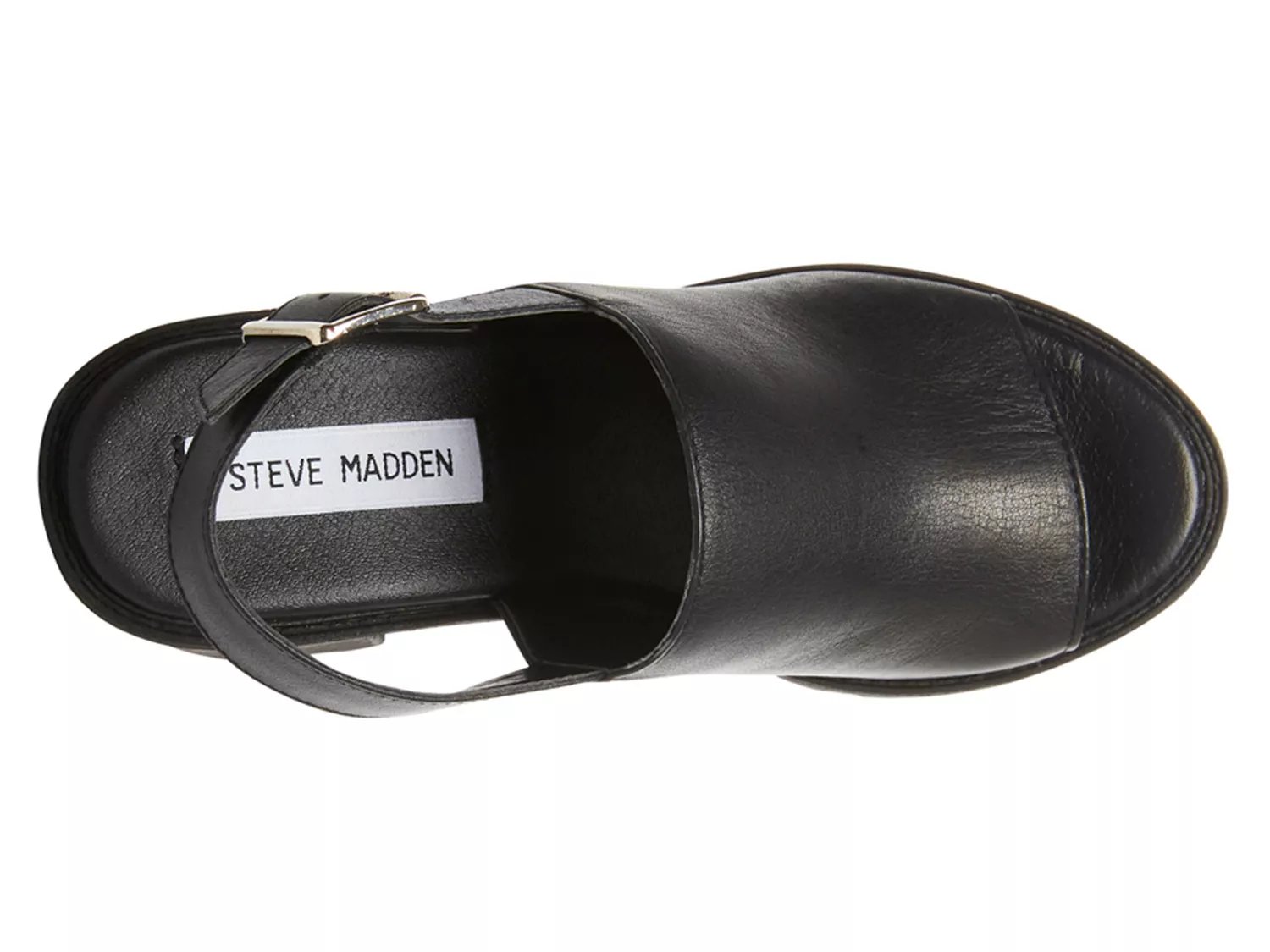 sunnyside black leather steve madden