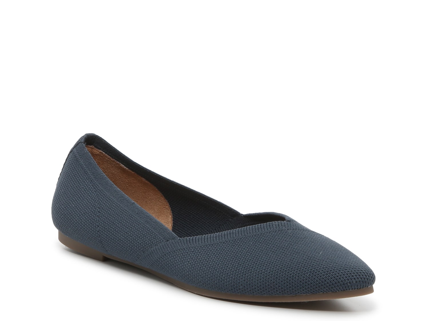 ladies navy flat shoes