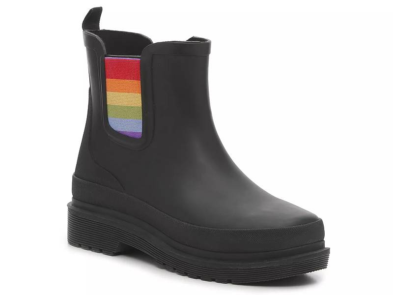 dsw black rain boots