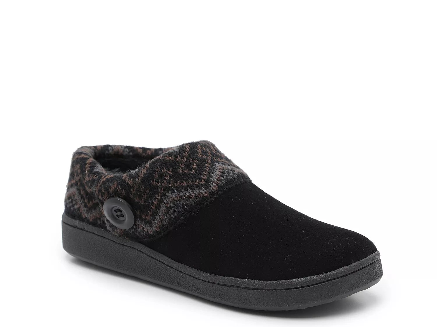 Clarks women's best sale knit scuff slipper