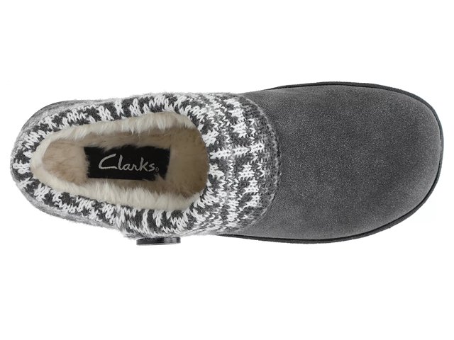 clarks suede scuff slipper