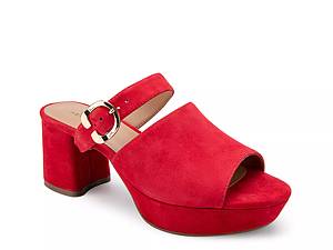 Red discount sandals dsw