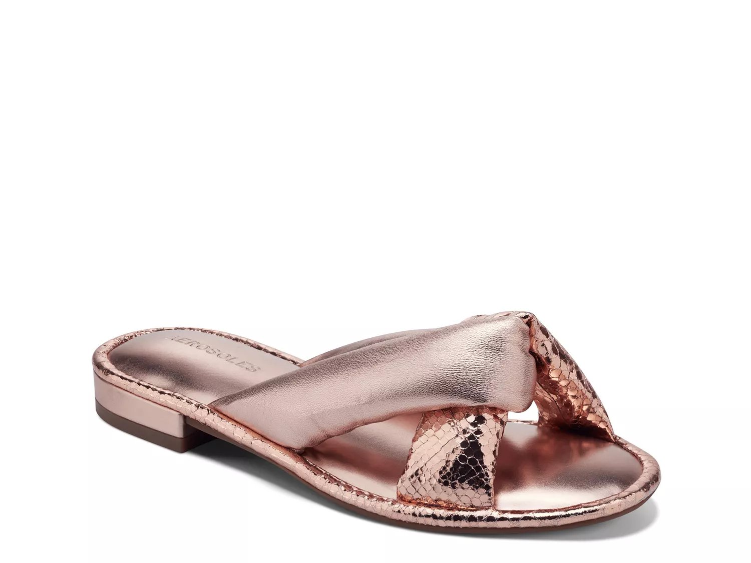 rose gold sandals dsw