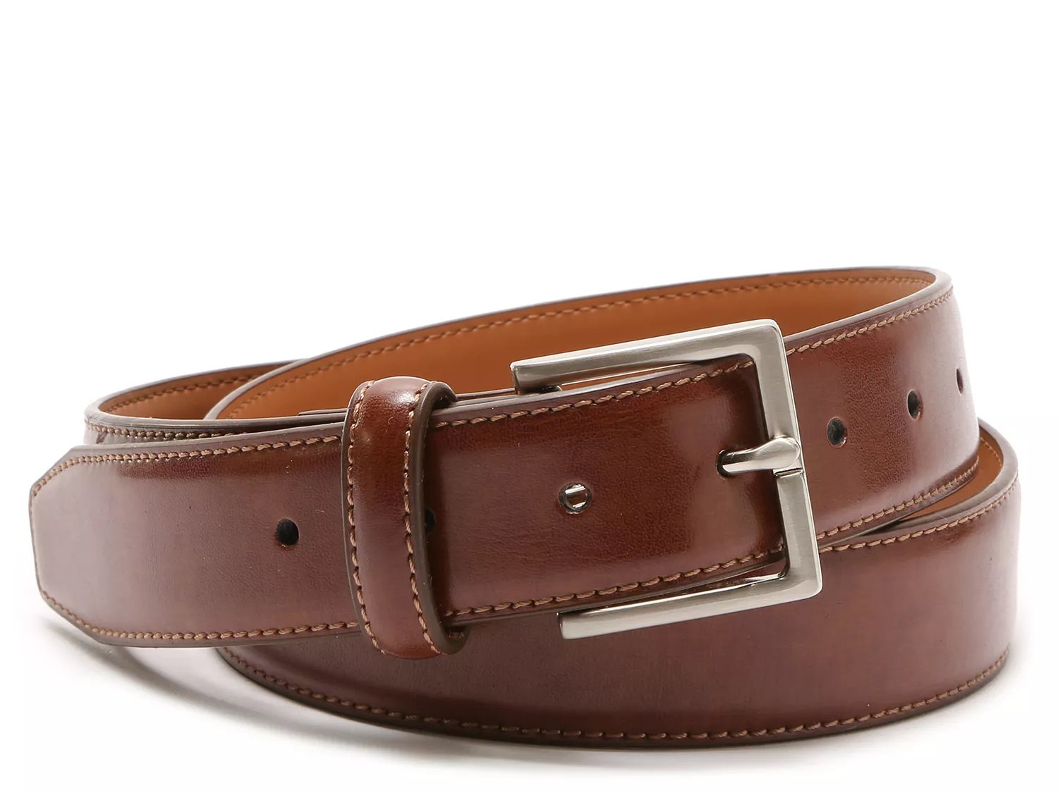 Vince Camuto Edge Stitched Men's Leather Belt