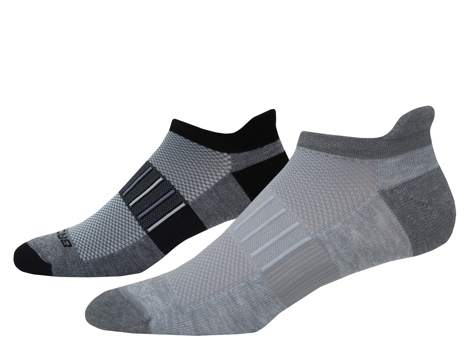 Brooks Ghost Midweight No Show Socks - 2 Pack - Free Shipping | DSW