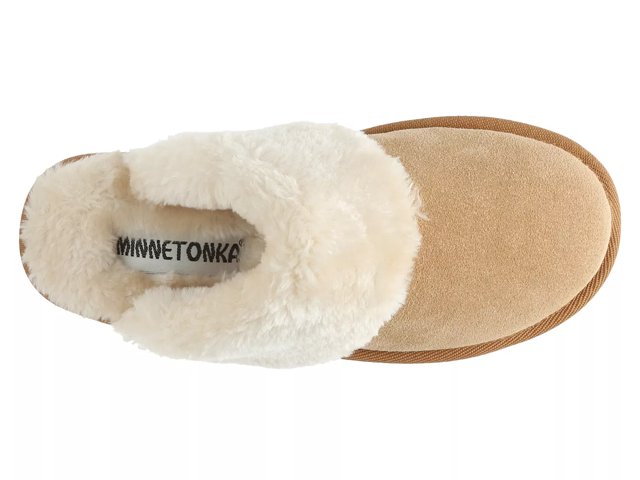 Fur trimmed slippers hot sale