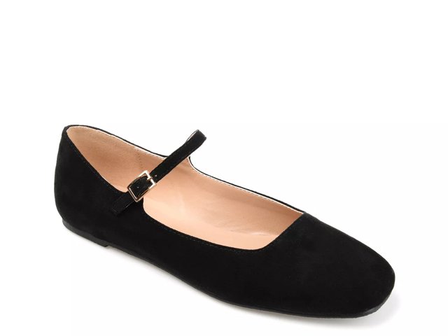 Black flat mary janes sales