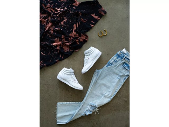 Reebok high top outfit cheap