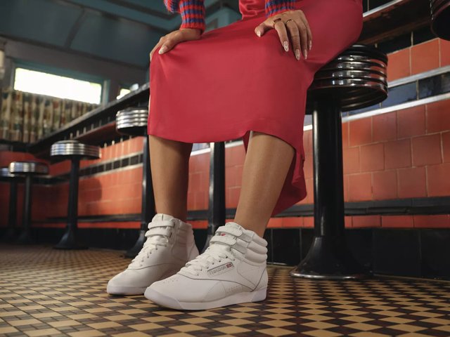Reebok womens outlet freestyle hi