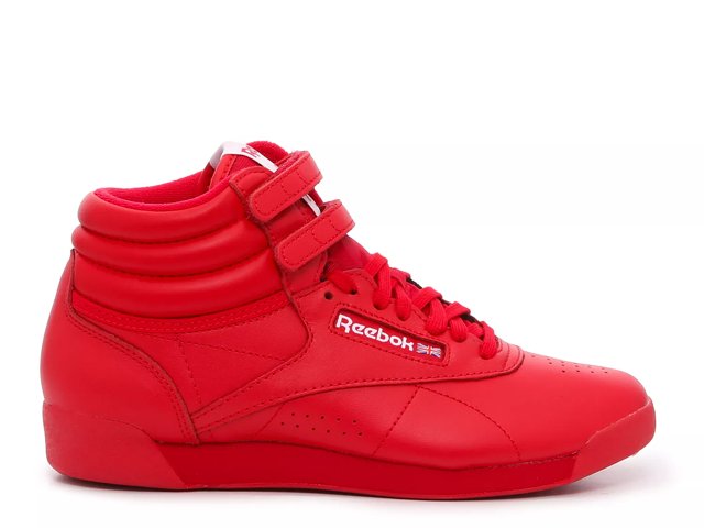 Red hi top reeboks new arrivals
