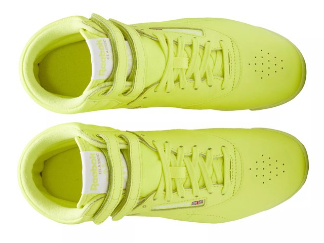 Yellow high top classic reebok 2025