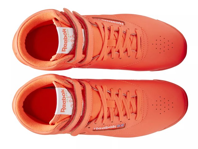 Reebok freestyle orange clearance