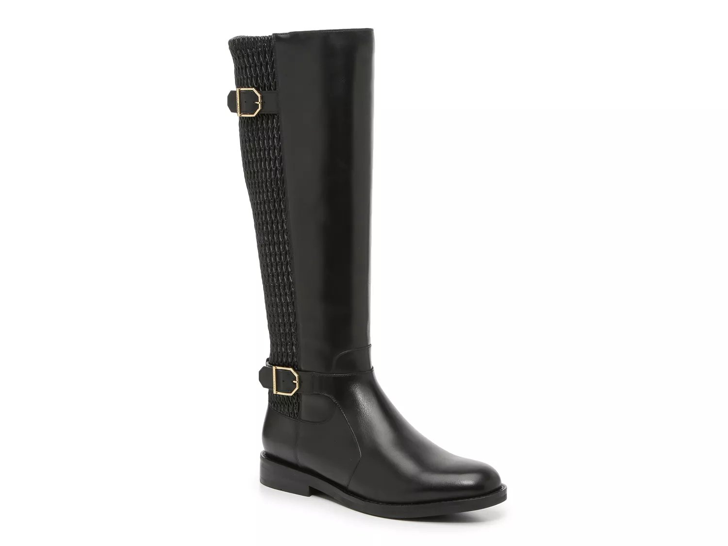 Cole haan black store knee high boots