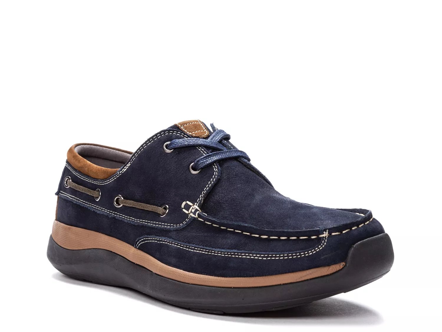 Propet Wide Width Pomeroy Boat Shoe | Men's | Navy | Size 11 | Boat Shoes