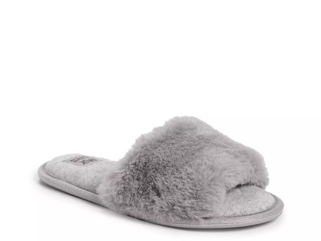 Fluffy slider clearance slippers grey