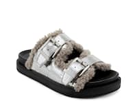 Louis Vuitton Honolulu Faux Fur Trim Slides - Black Sandals, Shoes