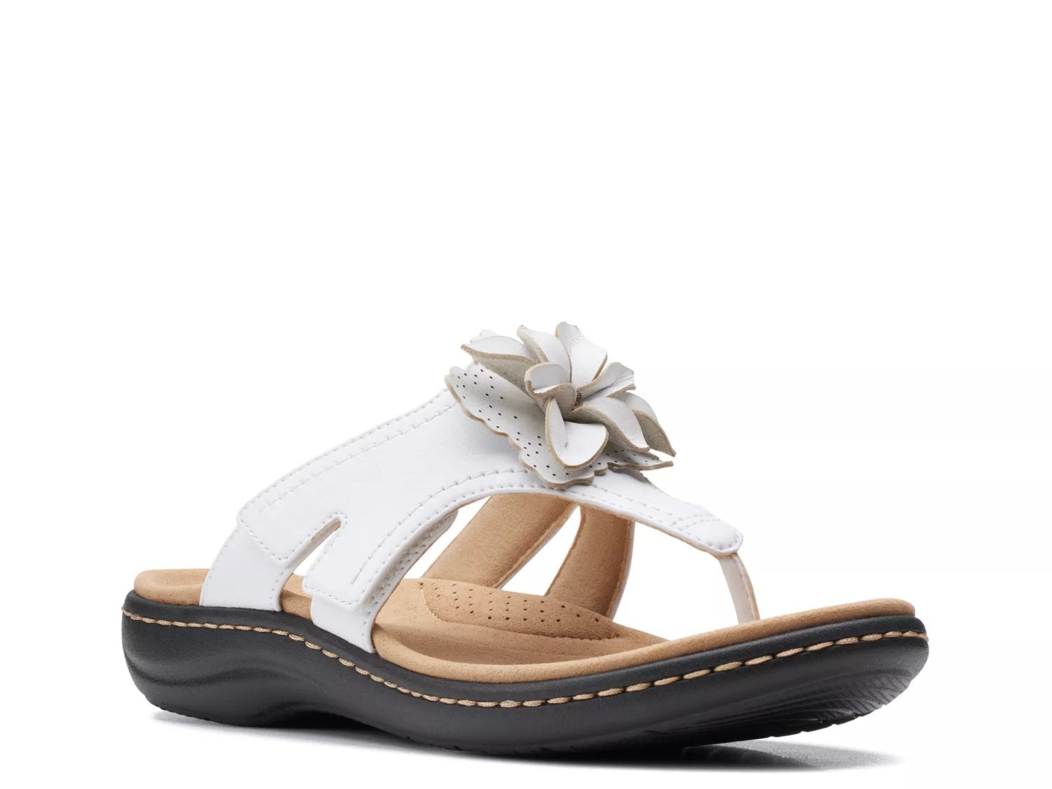 clarks white sandals