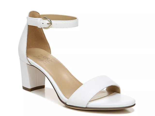 Naturalizer white sandals sale