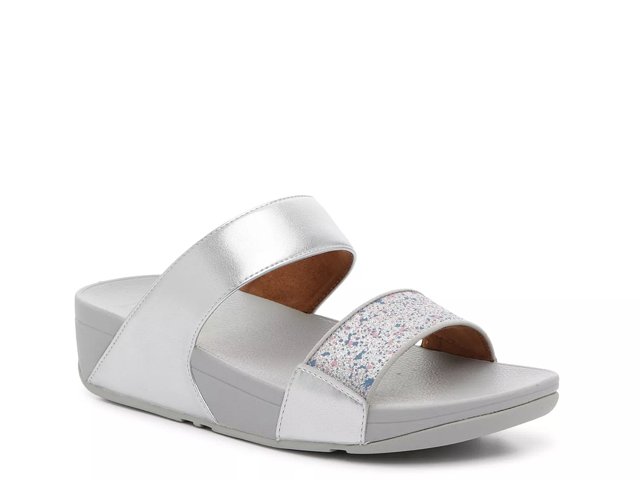 FitFlop Lulu Glitter Splash Wedge Sandal