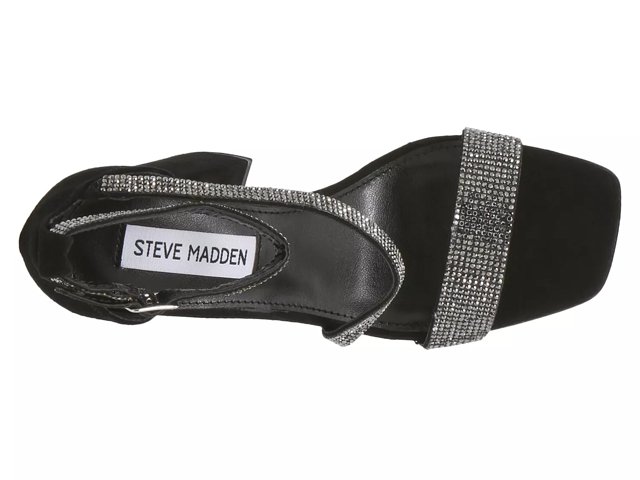 Steve madden black and silver heels sales