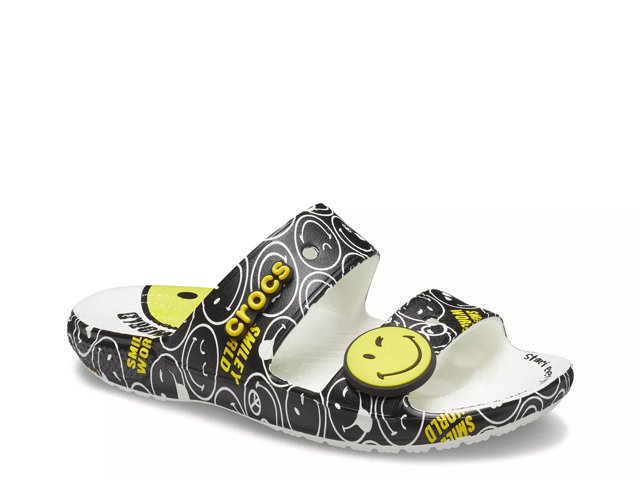 Crocs Classic Smiley Slide Sandal Men s