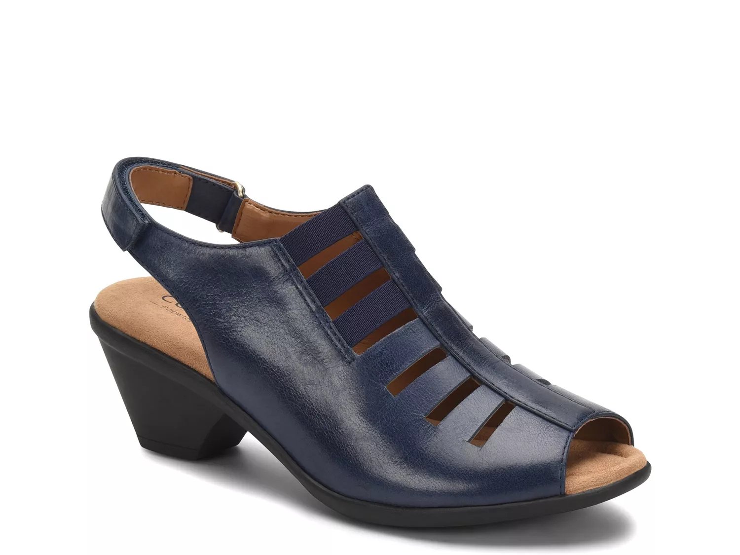 Comfortiva Wide Width Faye Sandal | Women's | Navy | Size 8 | Sandals | Ankle Strap
