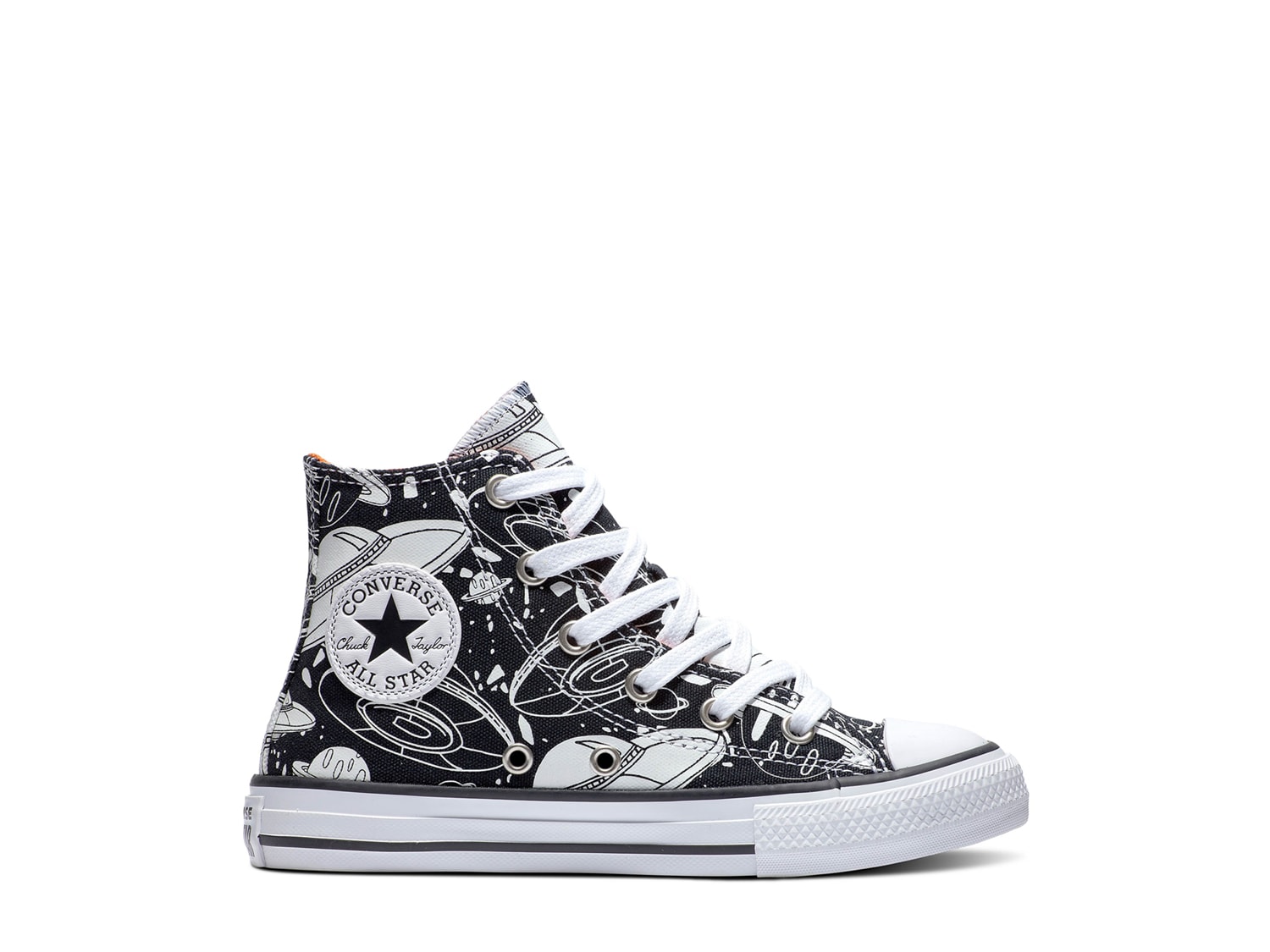 Converse Chuck Taylor All Star Glow-in-the-Dark Space High-Top Sneaker -  Kids' - Free Shipping | DSW