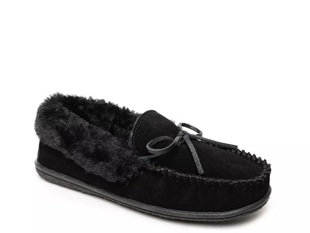 Minnetonka Camp Collar Moccasin Slipper - Free Shipping | DSW