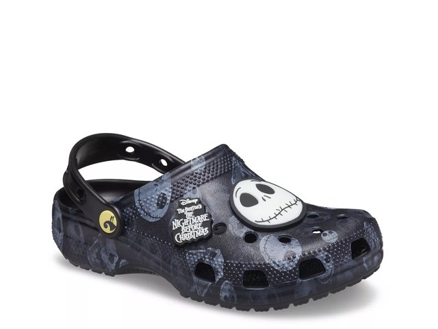 Crocs™ Classic Disney The Nightmare Before Christmas Glow In The Dark Clogs  in Black