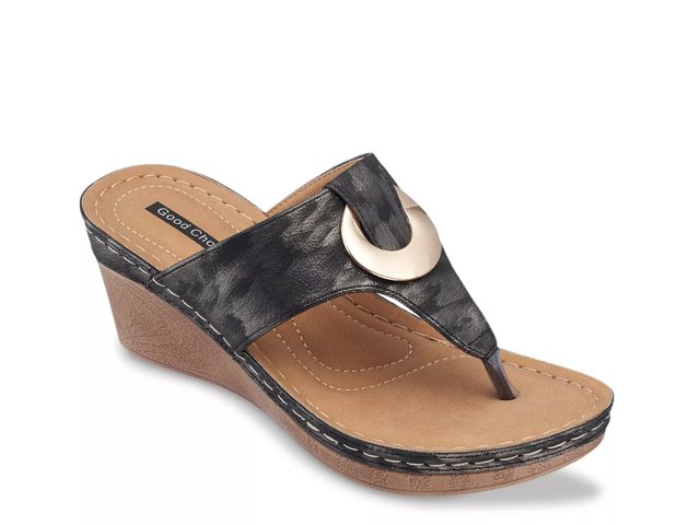 Wedge slippers online hot sale