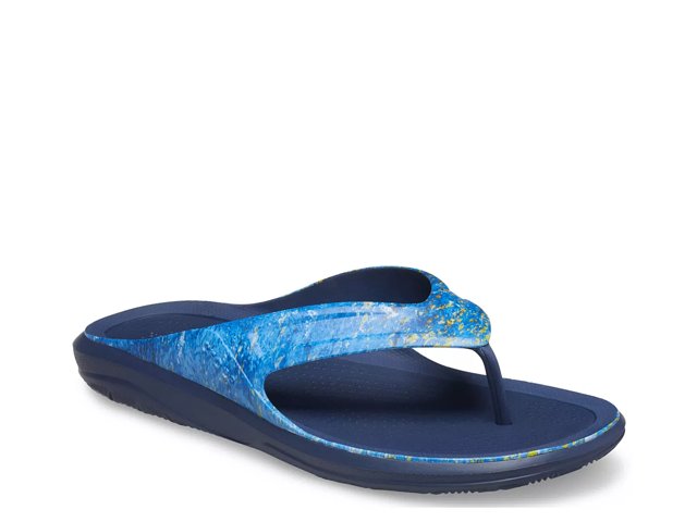 CROCS - Swiftwater Wave Flip Flops in Navy Blue (Mens)