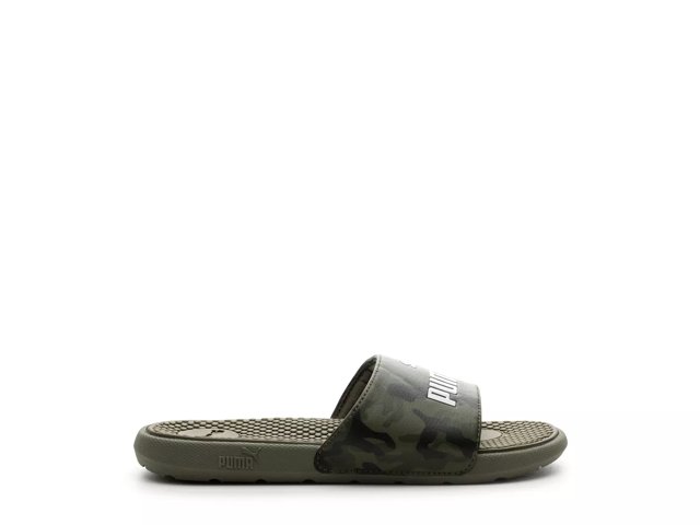 Puma Cool Cat Camo Slide Sandal Kids Free Shipping DSW