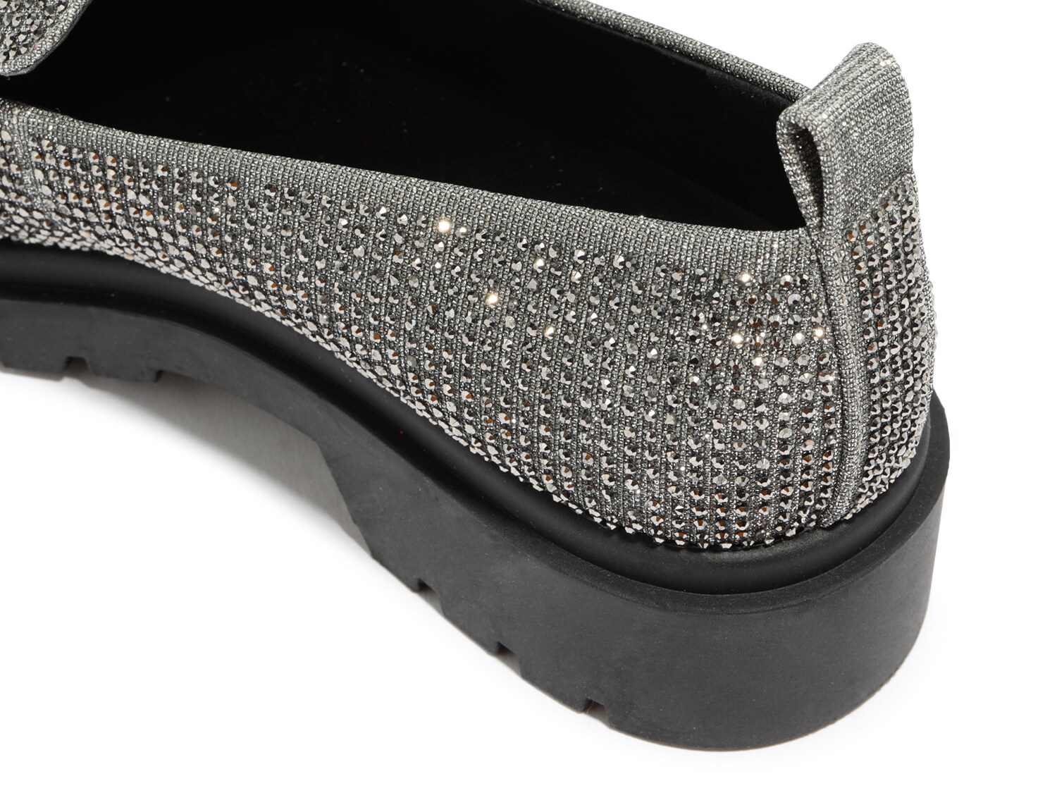 black glitter loafers womens