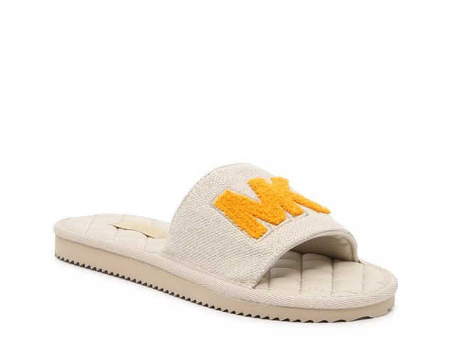 Michael kors slides yellow deals
