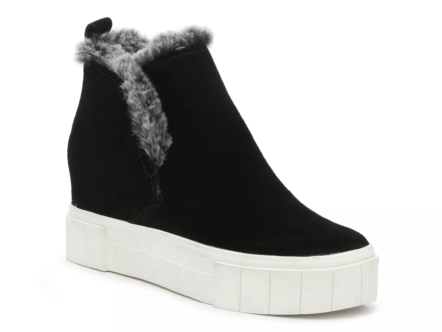 dolce vita sneakers with fur