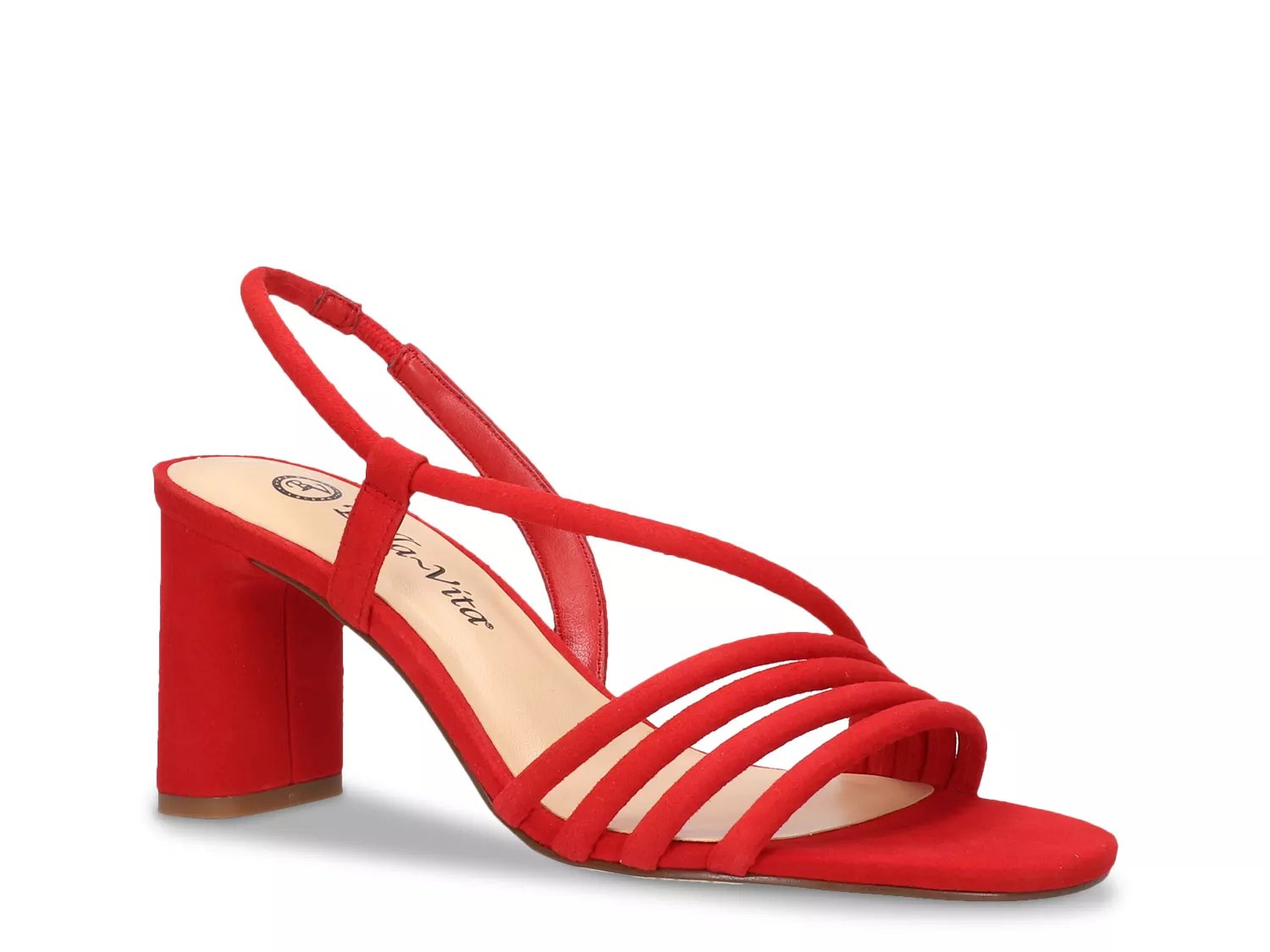 red strappy heels dsw
