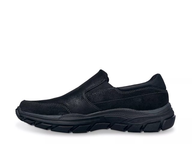 Skechers mens black slip on shoes new arrivals