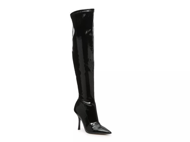 Dsw black patent leather boots shop