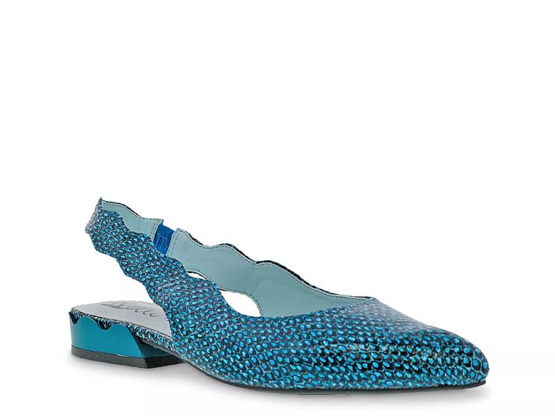 pale blue sling backs