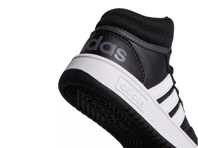 adidas Hoops Mid 3.0 Athletic Shoe - Little Kid / Big Kid - Core Black /  Cloud White