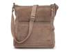 Iris Leather Crossbody Bag Mushroom Suede view