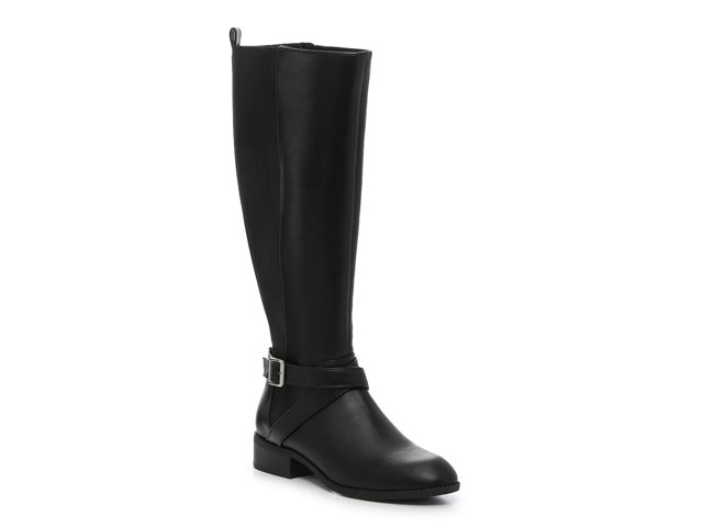 Black wide calf boots size 9 hot sale