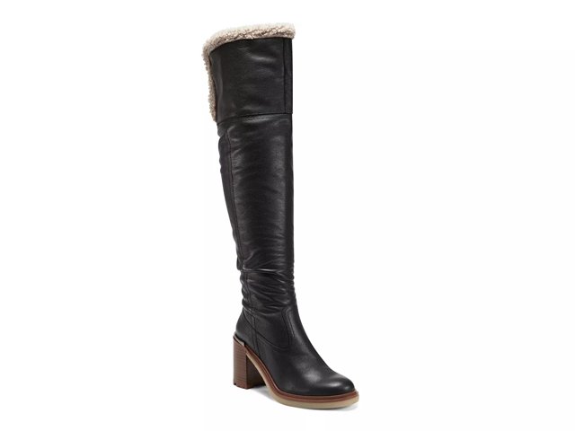 Vince camuto black over the knee boots deals