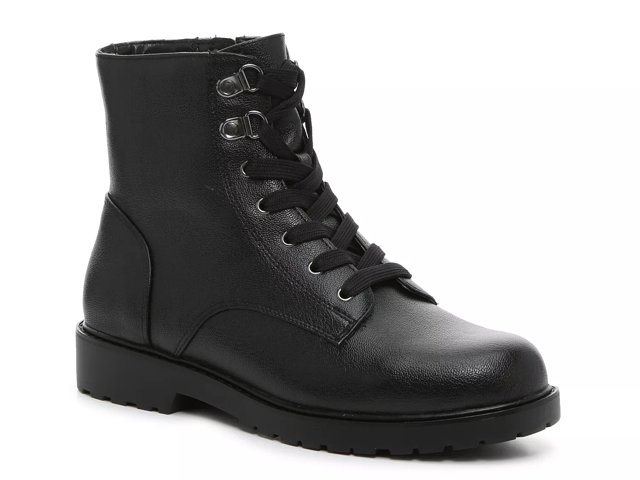 Black combat boots dsw hot sale