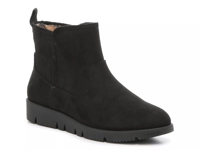 Black suede cheap booties dsw