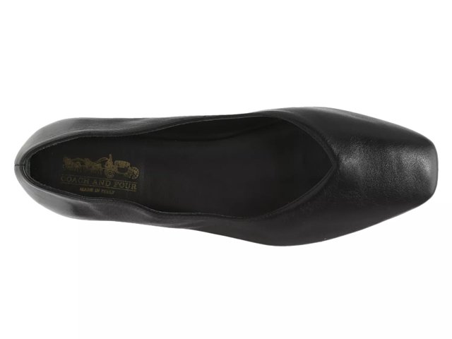 Coach black flat shoes deals