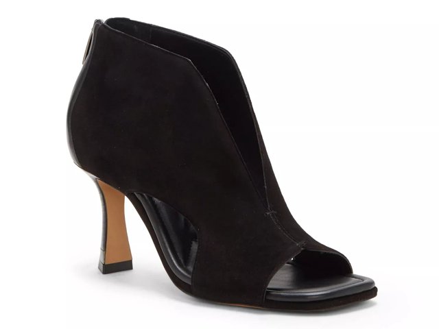 Dsw black top peep toe booties